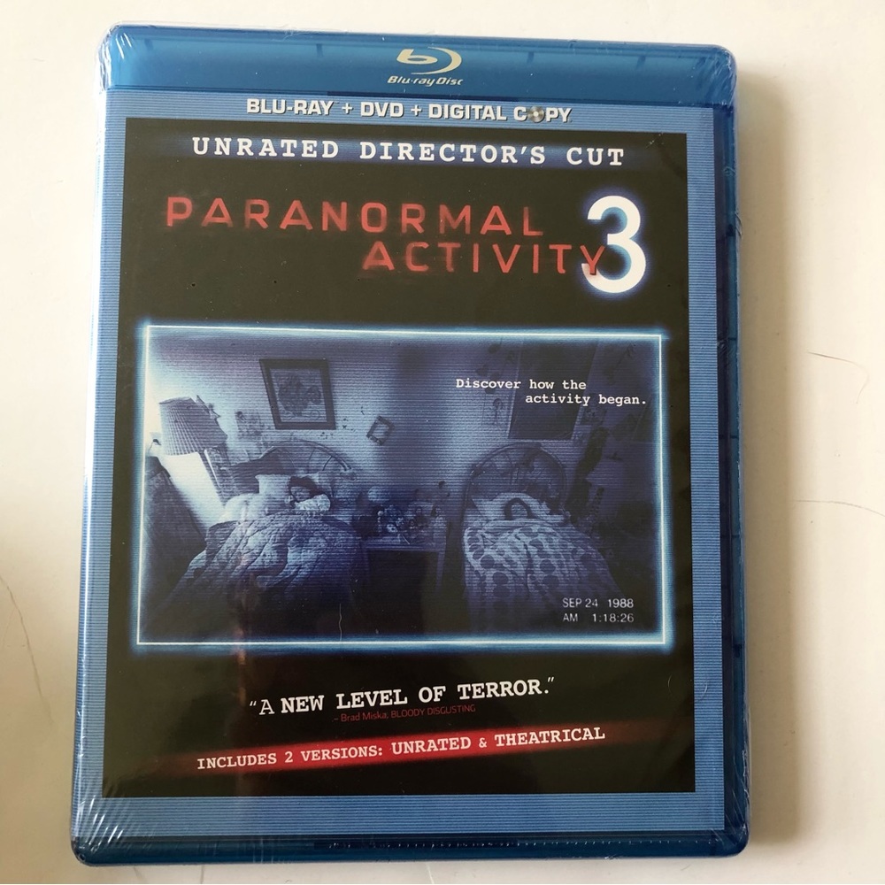 NWT Paranormal Activity 3 Dvd